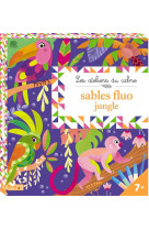 Tableaux sables fluo jungle - boîte avec accessoires