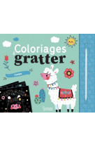 Coloriages à gratter : les lamas