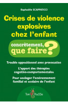 Crises de violence explosives chez l'enfant - trouble oppositionnel avec provocation