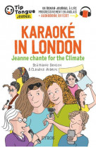 Karaoké in london - jeanne chante for the climate