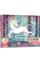 La licorne  livre et puzzle de 100 pièces