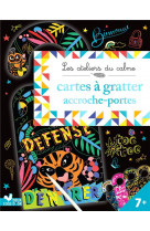 Accroche-portes à gratter - pochette avec accessoires