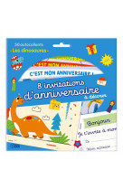 8 invit anniversaire dinosaure