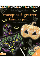 Masques a gratter fais-moi peur ! - pochette avec accessoires