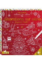 Decorations sur vitres joyeux noel - boite avec accessoires