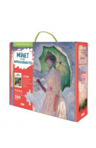 La malette d-art - monet et les impressionnistes - la malette de l-art livre et puzzle 6 ans