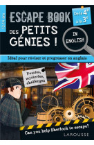 Escape book des petits génies in english de la 4e à la 3e