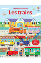 Les trains - autocollants usborne