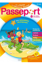 Passeport - de la petite à la moyenne section 3/4 ans - cahier de vacances 2024