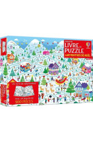 Les labyrinthes de noël - coffret livre et puzzle