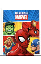 Marvel - les origines des super heros - spider-man, hulk, iron-man, captain marvel, captain america