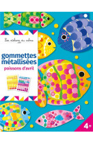 Gommettes métallisées poissons d'avril - pochette avec accessoires ned