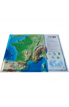 Carte en relief de la france physique