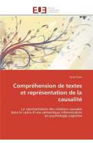 Comprehension de textes et representation de la causalite