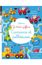 Camions et pelleteuses - je trace, j-efface - des 3 ans