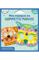 Mes masques en gommettes mousse