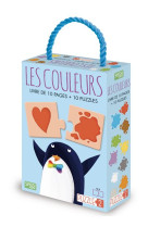 Les couleurs - 2 ans livre de 10 pages + 10 puzzles