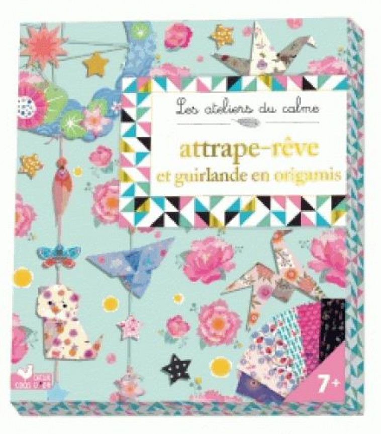 ATTRAPE-REVE ET GUIRLANDE EN ORIGAMIS - BOITE AVEC ACCESSOIRES - BOISSON MARIE-ROSE - HACHETTE