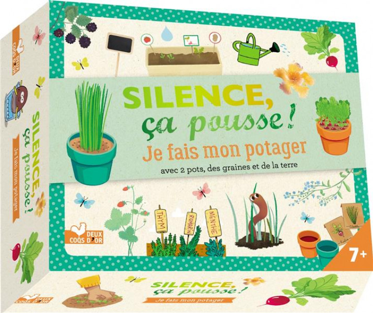 SILENCE CA POUSSE JE FAIS MON POTAGER - COFFRET AVEC ACCESSOIRES - XXX - HACHETTE