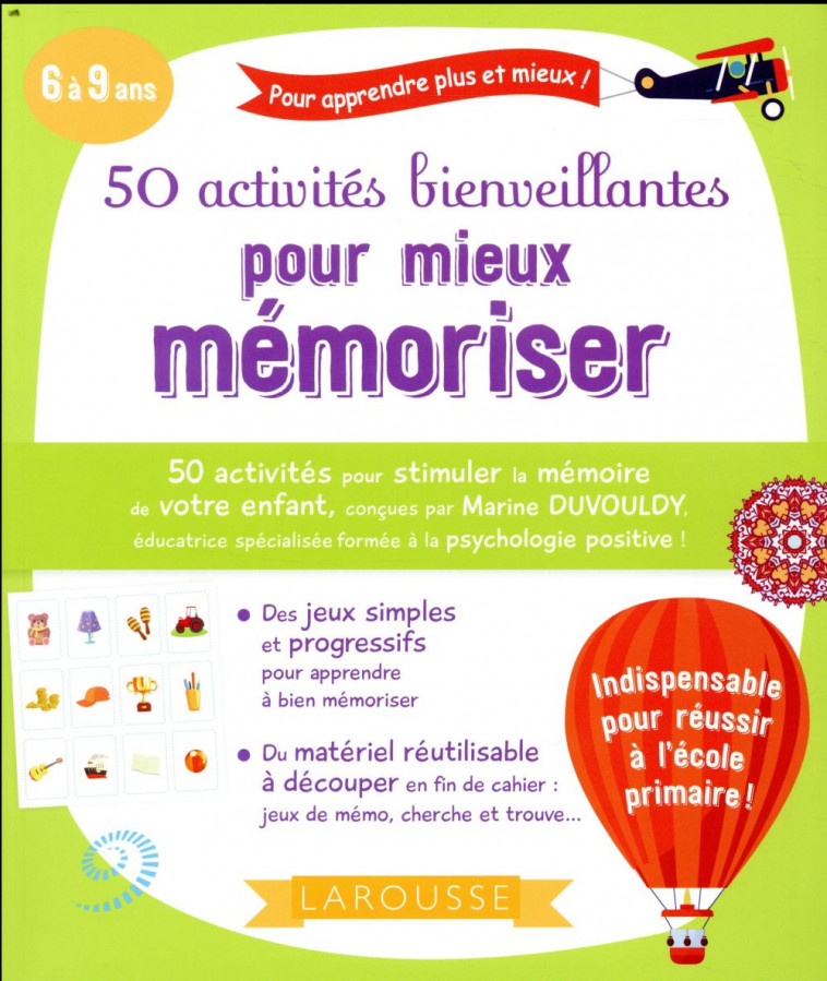 50 ACTIVITES BIENVEILLANTES POUR MIEUX MEMORISER - DUVOULDY MARINE - LAROUSSE