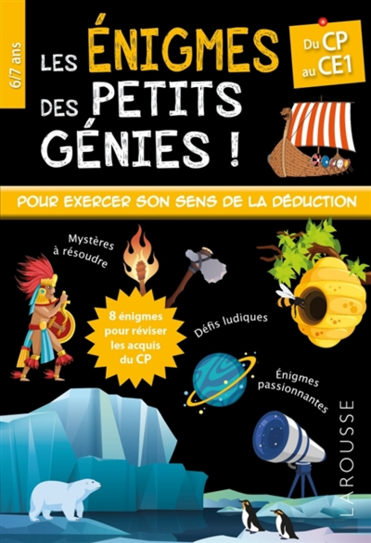 LES ENIGMES DES PETITS GENIES CP-CE1 - HERMAN VALERIE - LAROUSSE