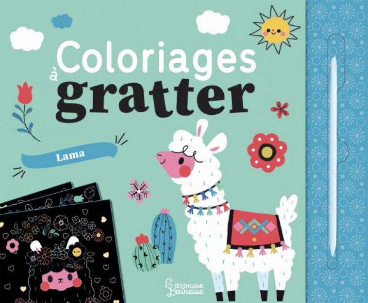 COLORIAGES A GRATTER : LES LAMAS - DERODIT CLEMENTINE - LAROUSSE