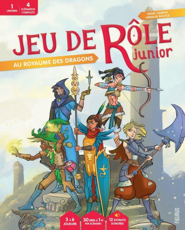 JEU DE ROLE JUNIOR. AU ROYAUME DES DRAGONS - HAMON/BOUTLE - FLEURUS