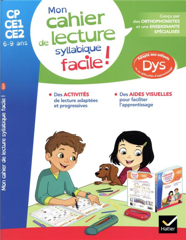 MON CAHIER DE LECTURE SYLLABIQUE FACILE ! - BARGE/TESSIER - HATIER SCOLAIRE