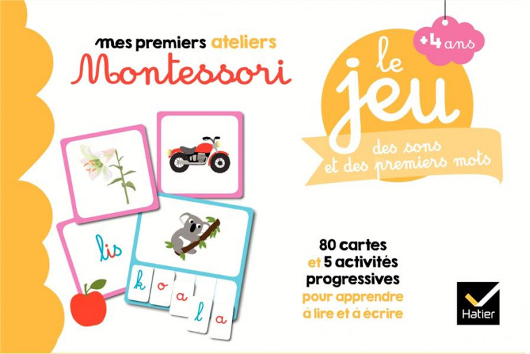 LE JEU MONTESSORI DES SONS ET DES PREMIERS MOTS - TOVAGLIARI/CHAUVET - HATIER SCOLAIRE