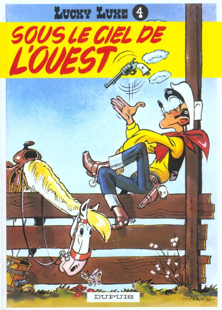 LUCKY LUKE - TOME 4 - SOUS LE CIEL DE L-OUEST - MORRIS - DUPUIS