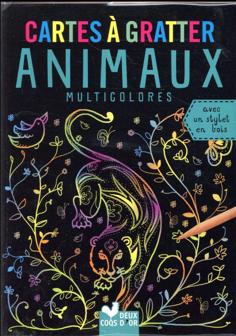 CARTES A GRATTER - ANIMAUX - XXX - Deux coqs d'or