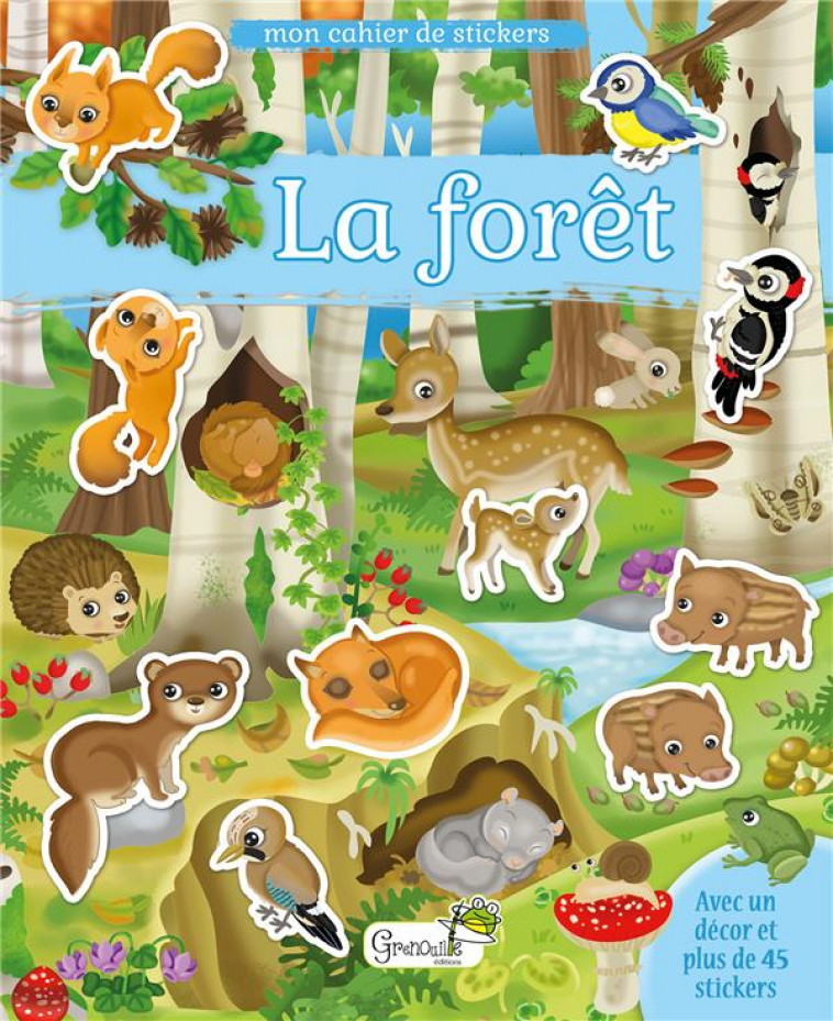 STICKERS - LA FORET - COLLECTIF - GRENOUILLE