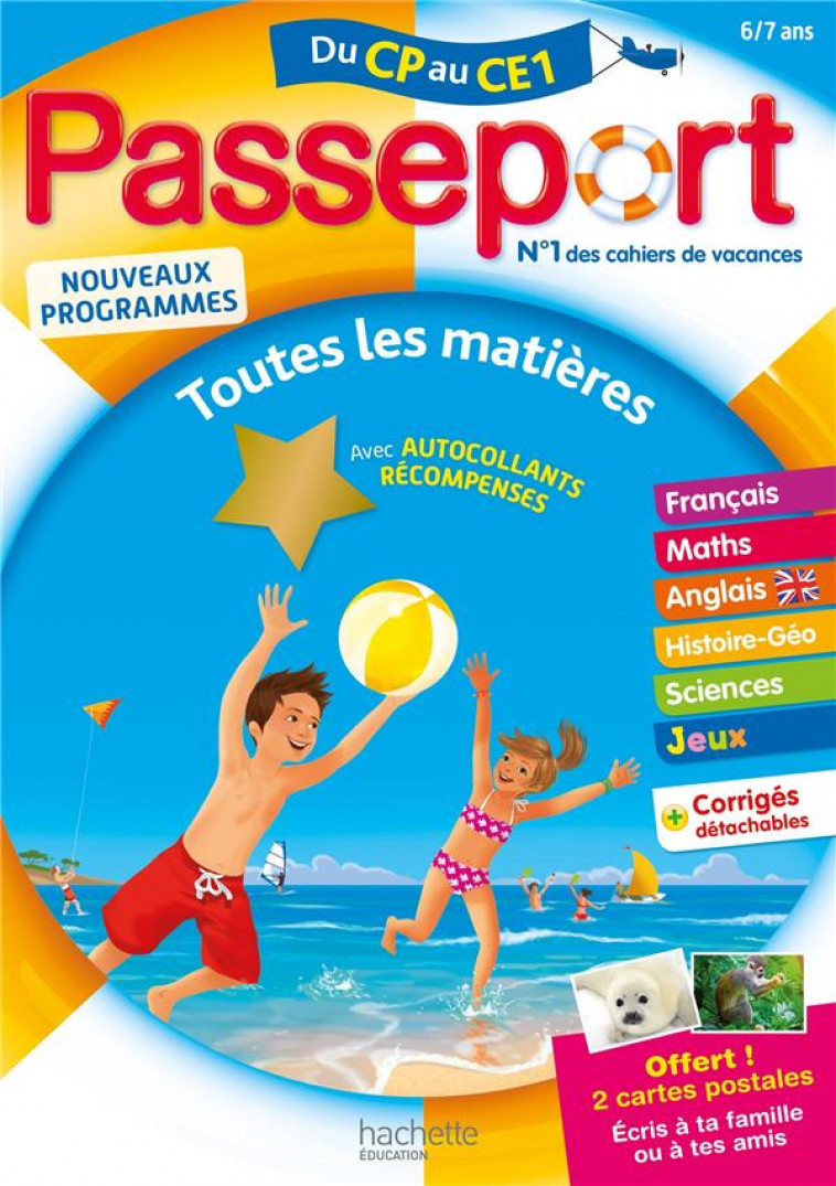 PASSEPORT - DU CP AU CE1 (6-7 ANS) - CAHIER DE VACANCES 2021 - BOURGOUINT/PRESSE - HACHETTE