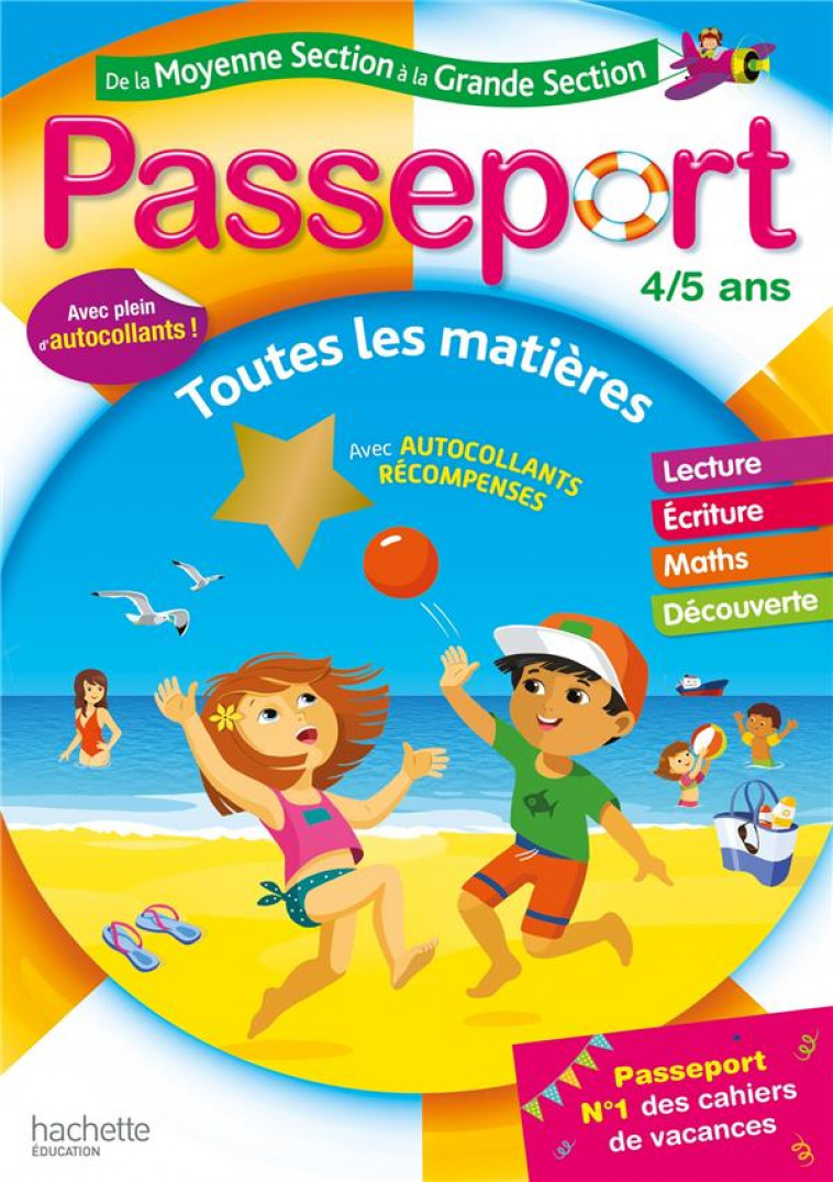 PASSEPORT - DE LA MOYENNE A LA GRANDE SECTION - CAHIER DE VACANCES 2021 - POURE/EXBRAYAT - HACHETTE