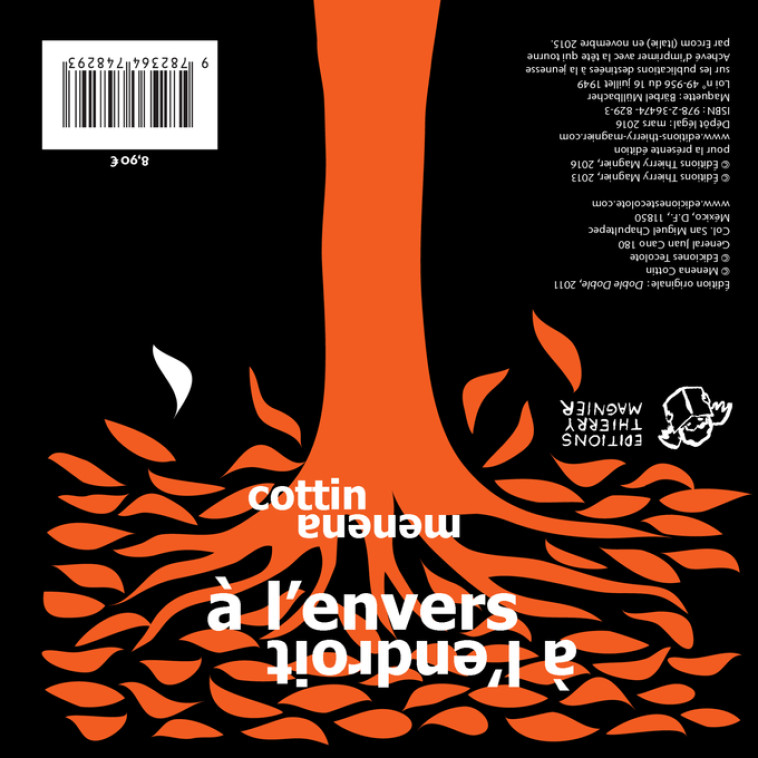 A l'endroit à l'envers - Menena Cottin - THIERRY MAGNIER