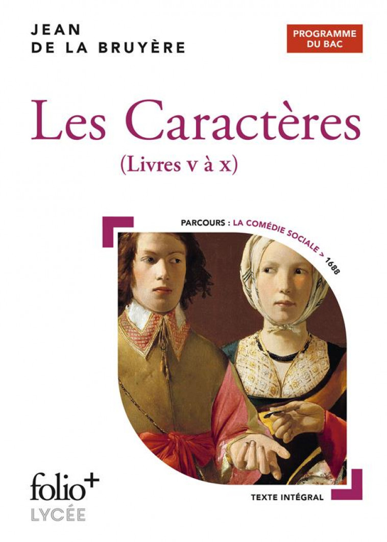 LES CARACTERES - BAC 2022 - LIVRES V A X - LA BRUYERE JEAN DE - GALLIMARD