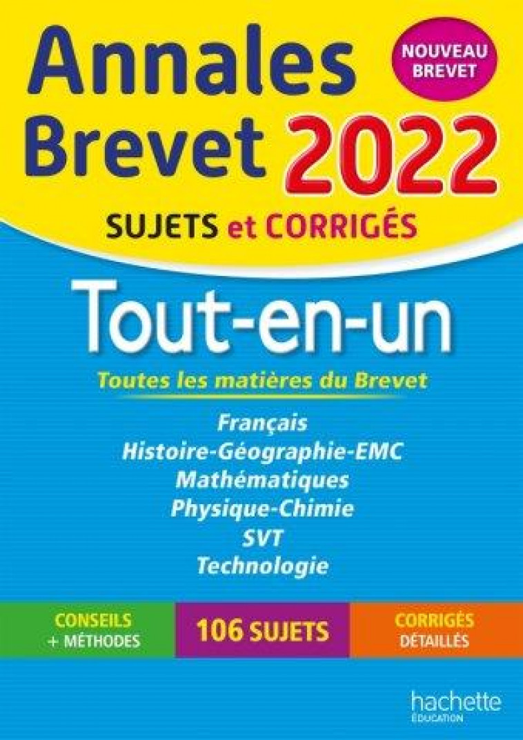 ANNALES BREVET 2022 TOUT-EN-UN - REAUTE/LASKAR/SAISSE - HACHETTE