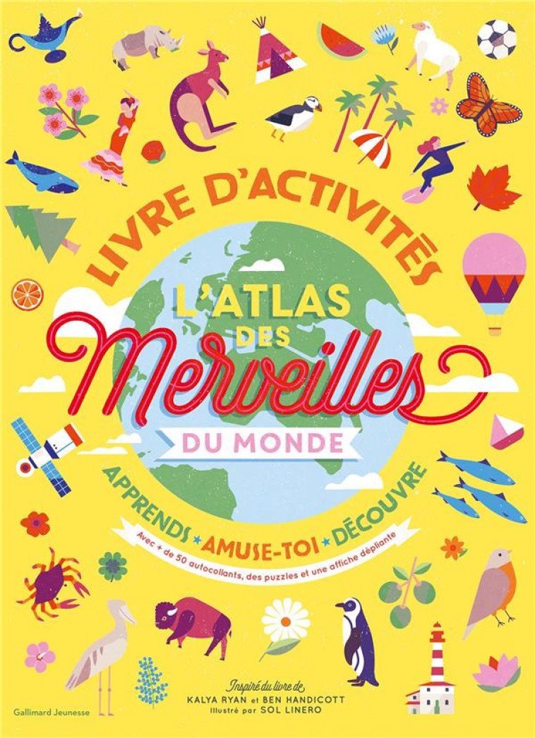 L-ATLAS DES MERVEILLES DU MONDE - LIVRE D-ACTIVITES - RYAN/HANDICOTT - GALLIMARD