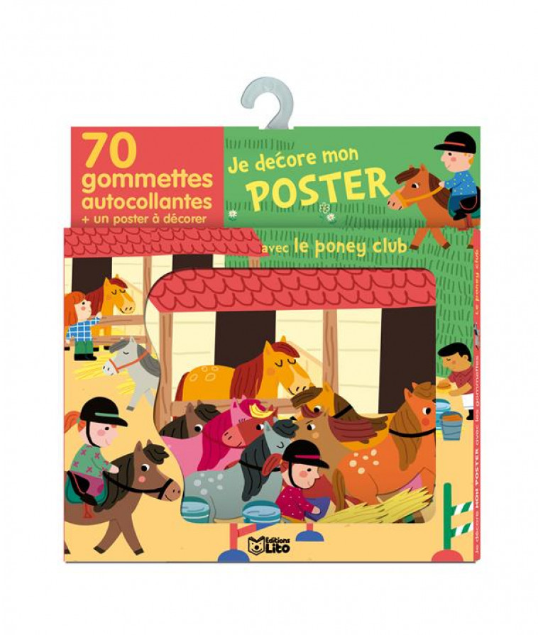 GOMMETTES POSTER PONEY-CLUB - XXX - LITO