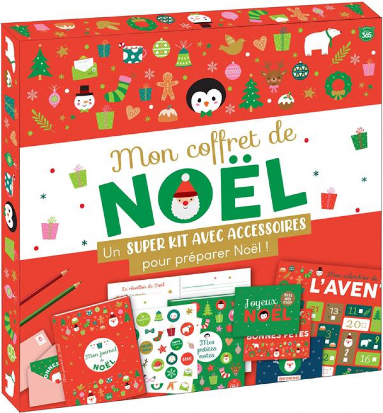 MON COFFRET DE NOEL - KIT AVEC ACCESSOIRES POUR PREPARER LES FETES DE NOEL - XXX - NC