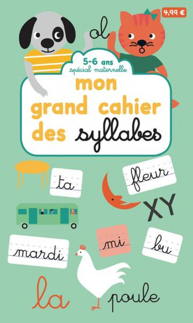 MON GRAND CAHIER DES SYLLABES - SPECIAL MATERNELLE - MILKIDS - MILKIDS