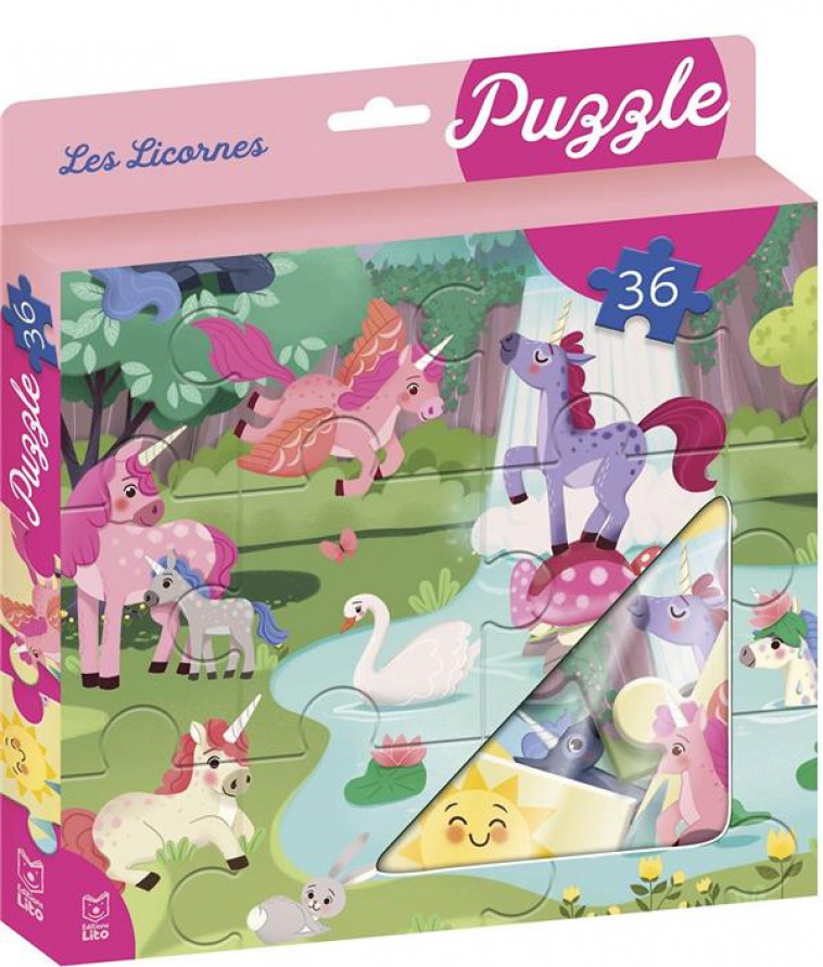 MA BOITE A PUZZLE36P LICORNES - XXX - NC