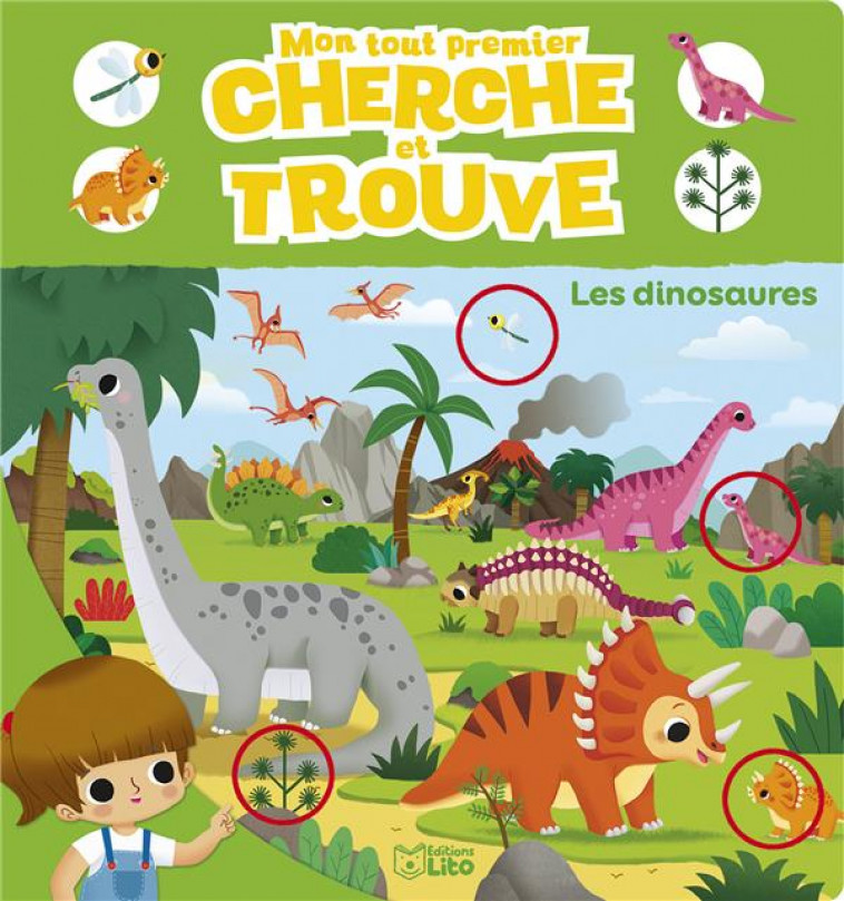 MON TOUT PREMIER CHERCHE ET TROUVE - LES DINOSAURES - PAKU - LITO