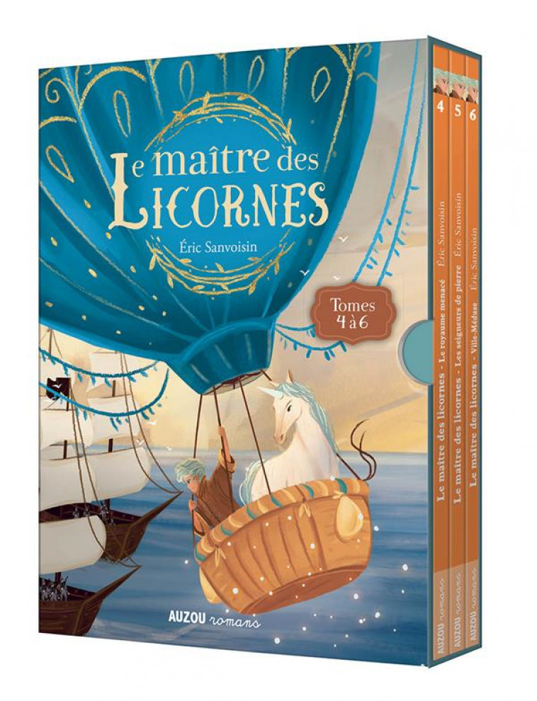 LE MAITRE DES LICORNES - T02 - COFFRET TRILOGIE LE MAITRE DES LICORNES - TOMES 4 A 6 - SANVOISIN/FRENNA - PHILIPPE AUZOU