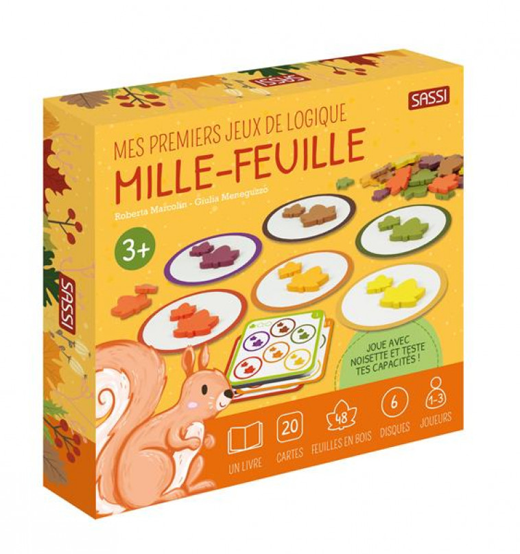 MES PREMIERS JEUX DE LOGIQUE - MILLE-FEUILLE - JOUE AVEC NOISETTE ET TESTE TES CAPACITES ! - MARCOLIN/MENEGUZZO - NC