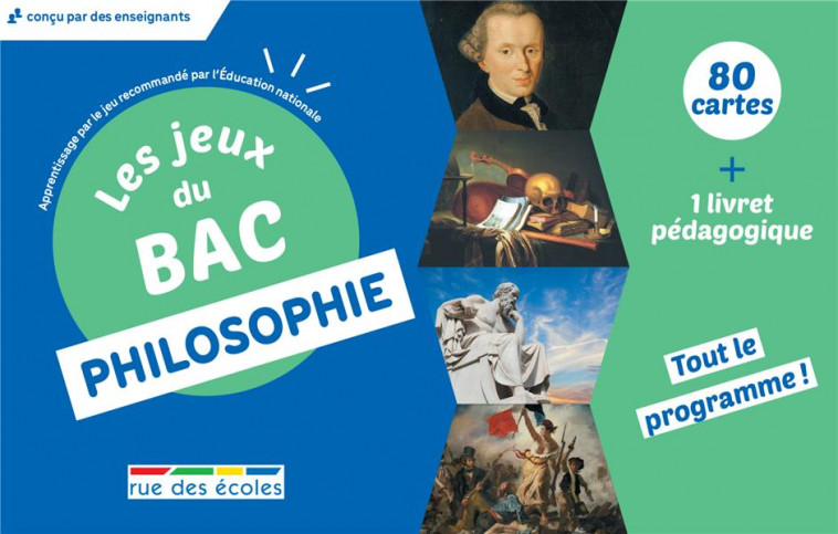 LES JEUX DU BAC PHILOSOPHIE - 80 CARTES + 1 LIVRET PEDAGOGIQUE - COLLECTIF - NC