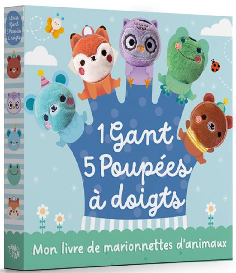 MON LIVRE DE MARIONNETTES D'ANIMAUX : 1 GANT, 5 POUPEES A DOIGTS - XXX - NC