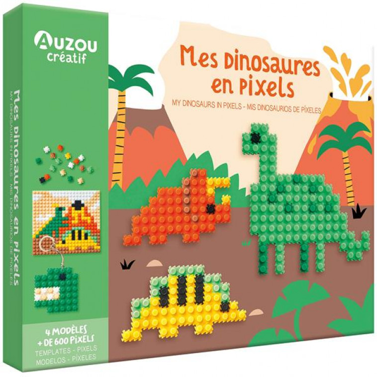 MON COFFRET D-ARTISTE - MES CREATIONS EN PIXELS - DINOSAURES - DAS JESSICA - NC