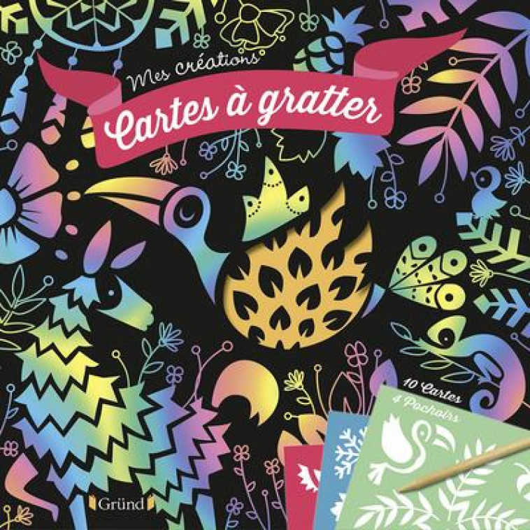 CARTES A GRATTER POCHOIRS - PAGE ALICE DE - NC