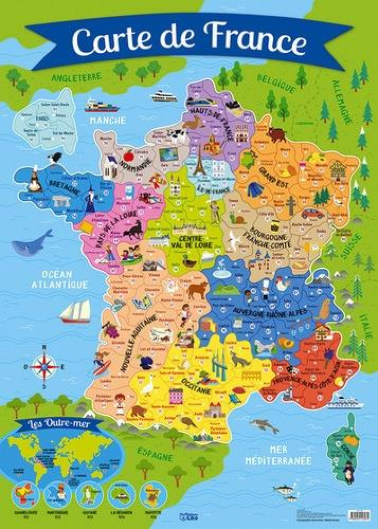 POSTER CARTE DE FRANCE - XXX - NC